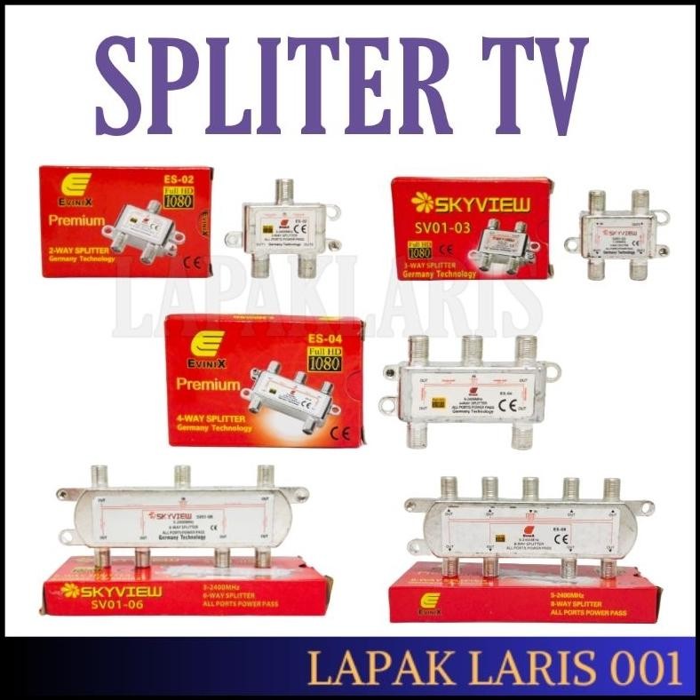Spliter Tv 2Way 3Way 4Way 6Way 8Way