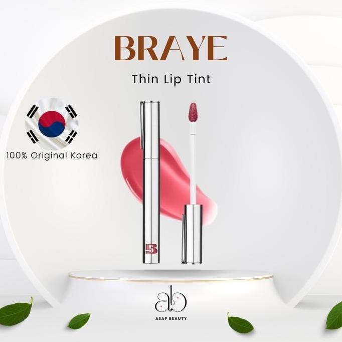 Promo [BRAYE] Braye Thin Lip Tint/ Lip Tint/ Stain Lip Tint/ Simple Lip Tint/ Cool Lip Tint COD