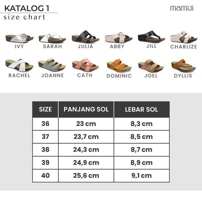 Mamiji Sandal Berkualitas Harga Terjangkau | Tipe Joanne Metallic