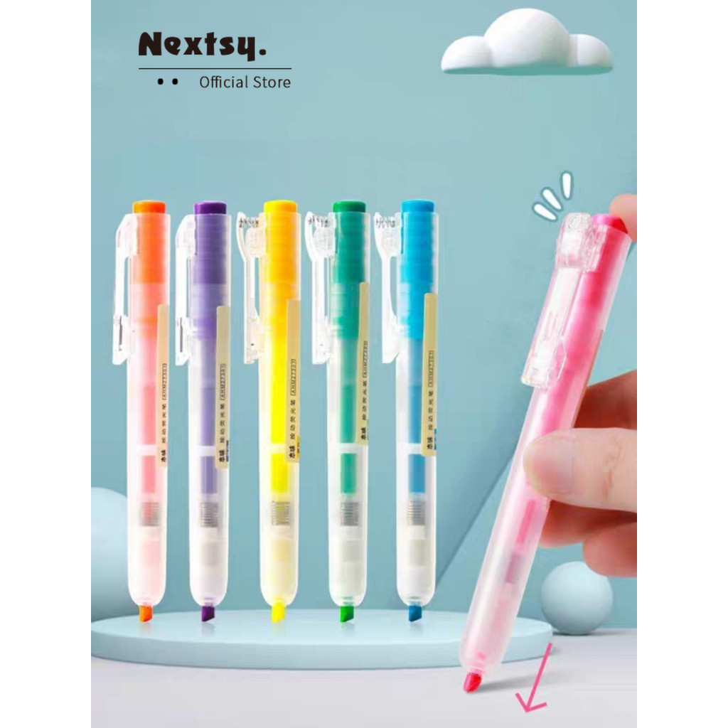 

Nextsy Stabilo/Spidol/Pena Spidol Warna Aksen Alat Tulis Siswa