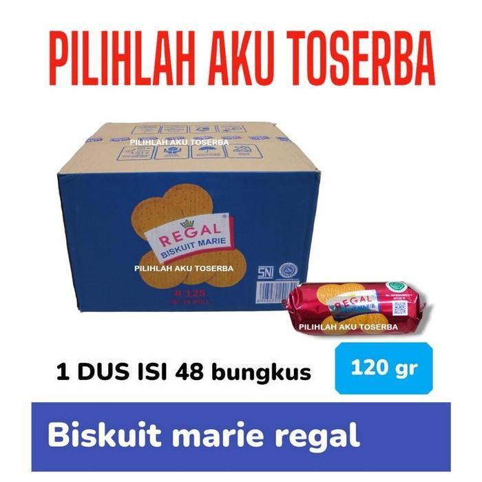 

Biskuit Marie Regal Roll 120 Gr - ( Harga 1 Dus Isi 48 ) Terlaris Best Quality 100% Original