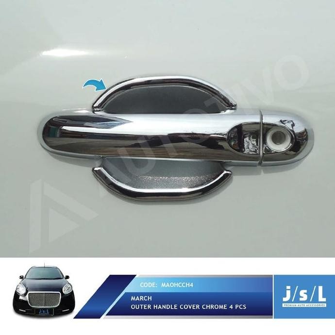 * Nissan March Outer Handle Cover Chrome/Aksesoris JSL Eksterior March *