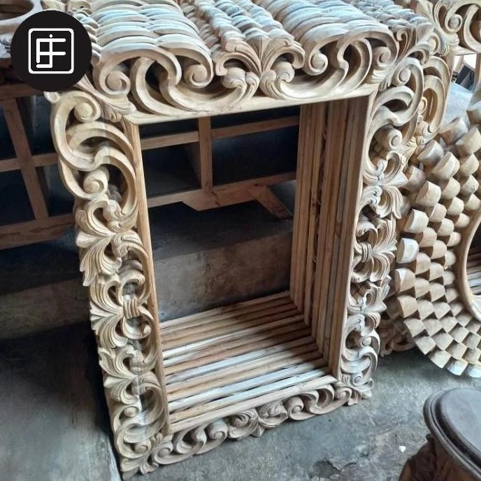 figura cermin kayu jati figura cermin jati ukiran