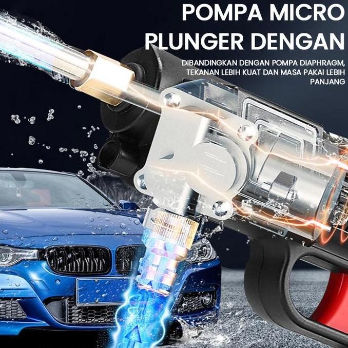 Superjet 48Vf Jet Cleaner Cuci Motor Portable Jet Alat Cuci Motor Cuci Mobil Baterai Alat Cuci Mobil