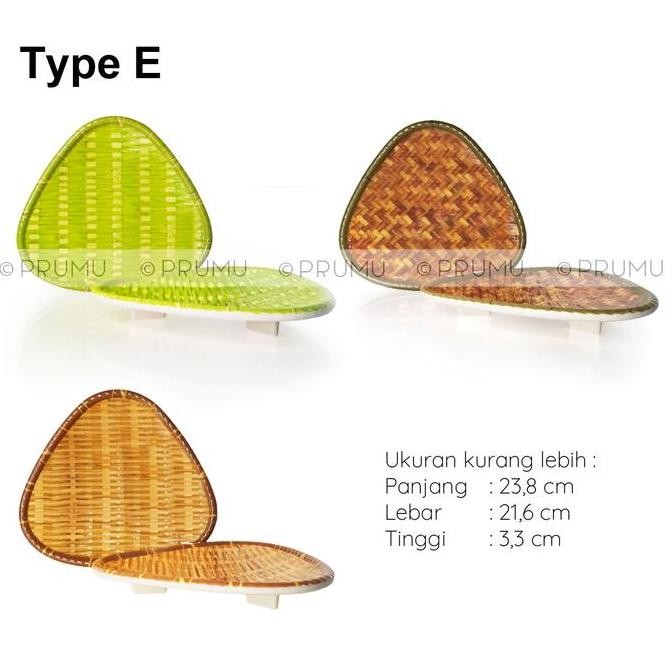 Piring Melamin Motif Anyaman - Piring Saji Unik - Piring Restoran Allshop