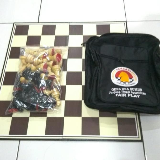 Promo Catur PERCASI / Catur Lipat Percasi Kayu 50cm COD