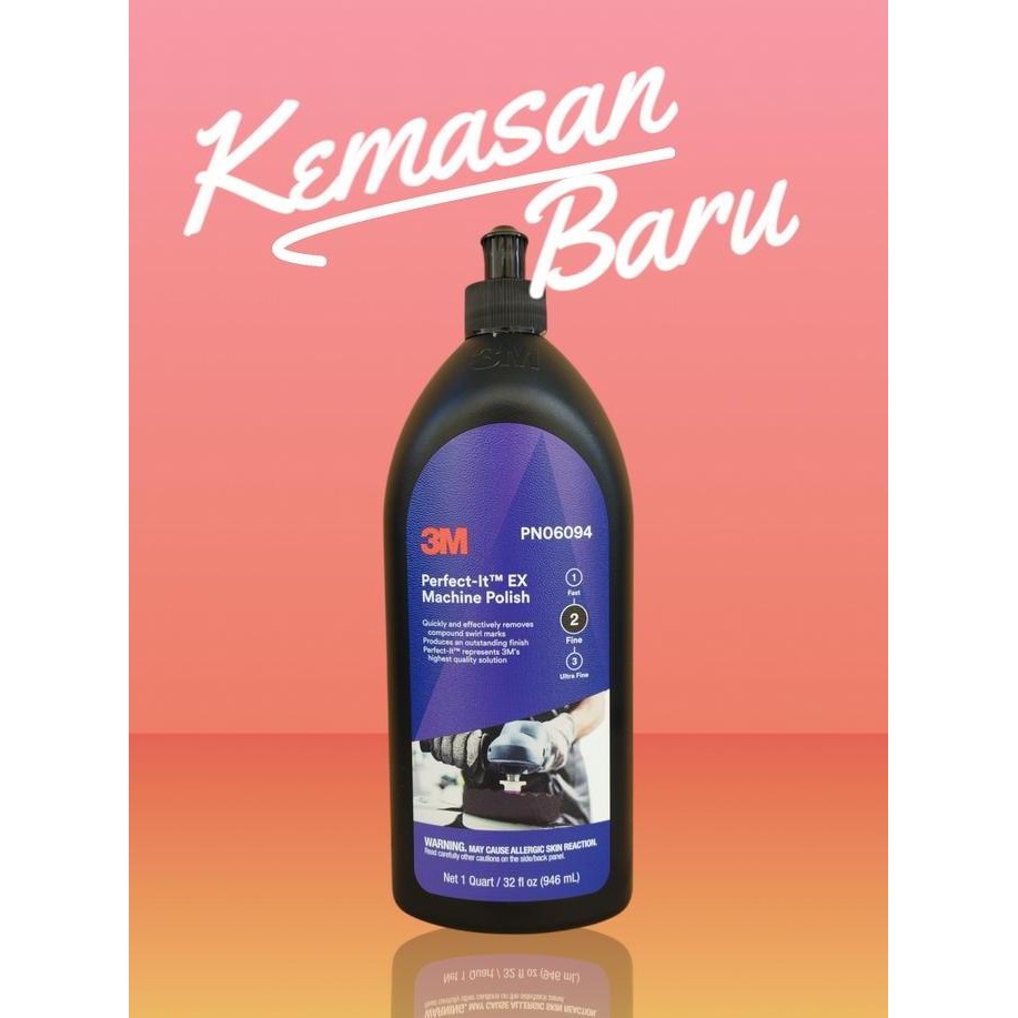 Exa 3M 6094 Perfect It Ex Machine Polish Obat Poles Mobil Step 2 Penghilang Swirlmark Atau Sarang La