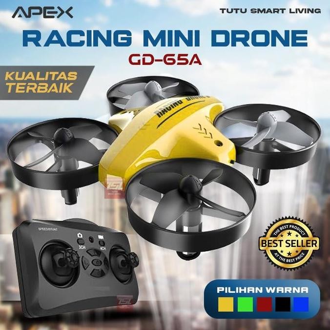 TUTU Ghost DRONE APEX Mini Racing Drone, Quadcopter Drone Headless Mode, Drone Mini - GD65A murah