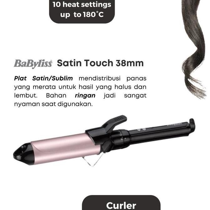 Promo Babyliss Paris Satin/Sublim Touch Curling Iron C338E | Catok Pengeriting Rambut Curly COD