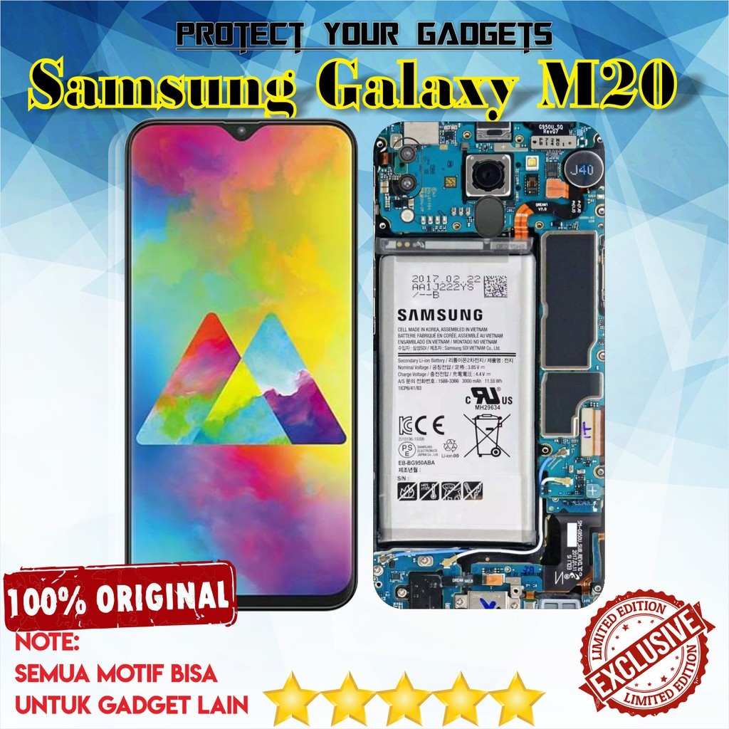 

[COD] Garskin Stiker Samsung Galaxy M20 Label Custom Presisi Terlaris
