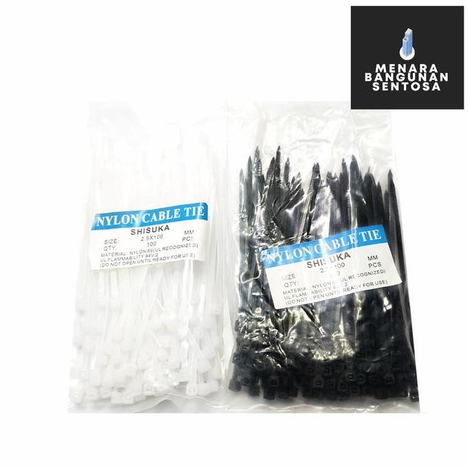 

$$$$] Kabel Ties / Tis 2.5 x 100mm (10cm) Tali Sabuk /Pengikat /Cable Tie