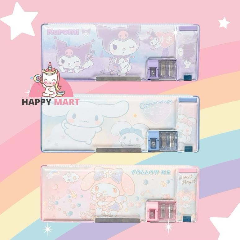 

Premium Kotak Pensil Magnet Doff Motif Sanrio Kuromi / Melody Prermium