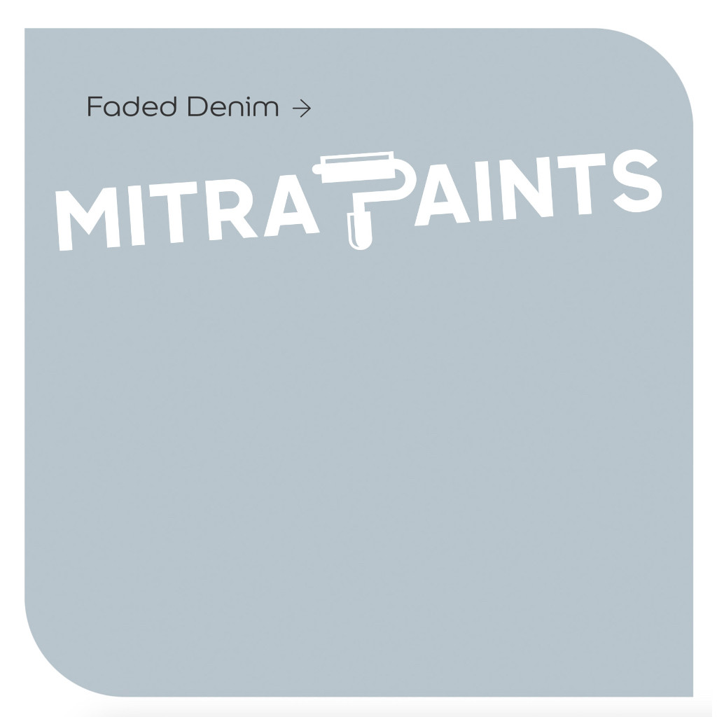 CAT TEMBOK DULUX FADED DENIM / CATYLAC PENTALITE EASY CLEAN WEATHERSHIELD / ABU BIRU