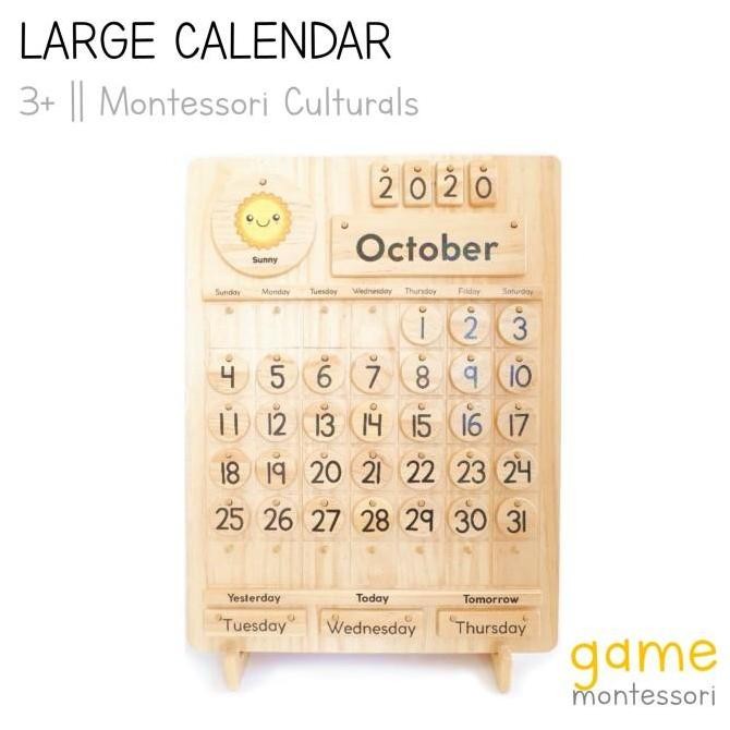 

Promo GAME x BeezyBoard Big Montessori Wooden Calendar COD