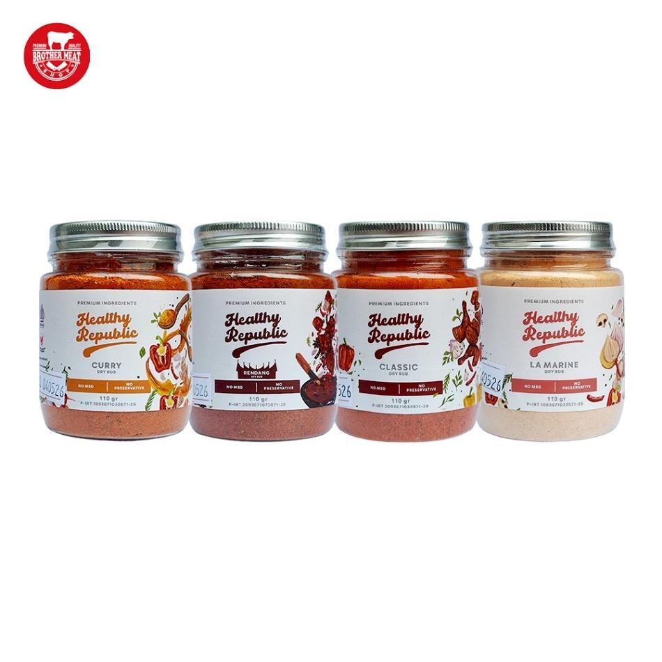 

Healthy Republic Dry Rub Bumbu Marinasi Kering Serbaguna 110Gr Brothermeat