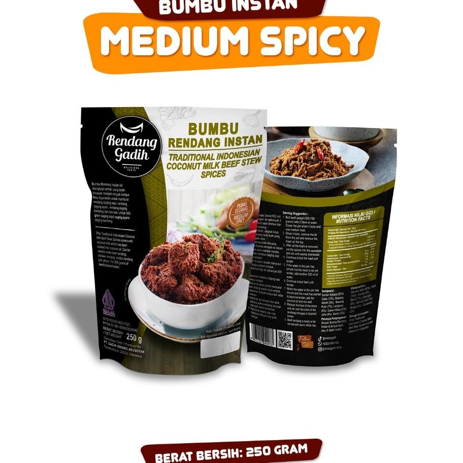 

Bumbu Rendang Nt Pedas Sedang 250G
