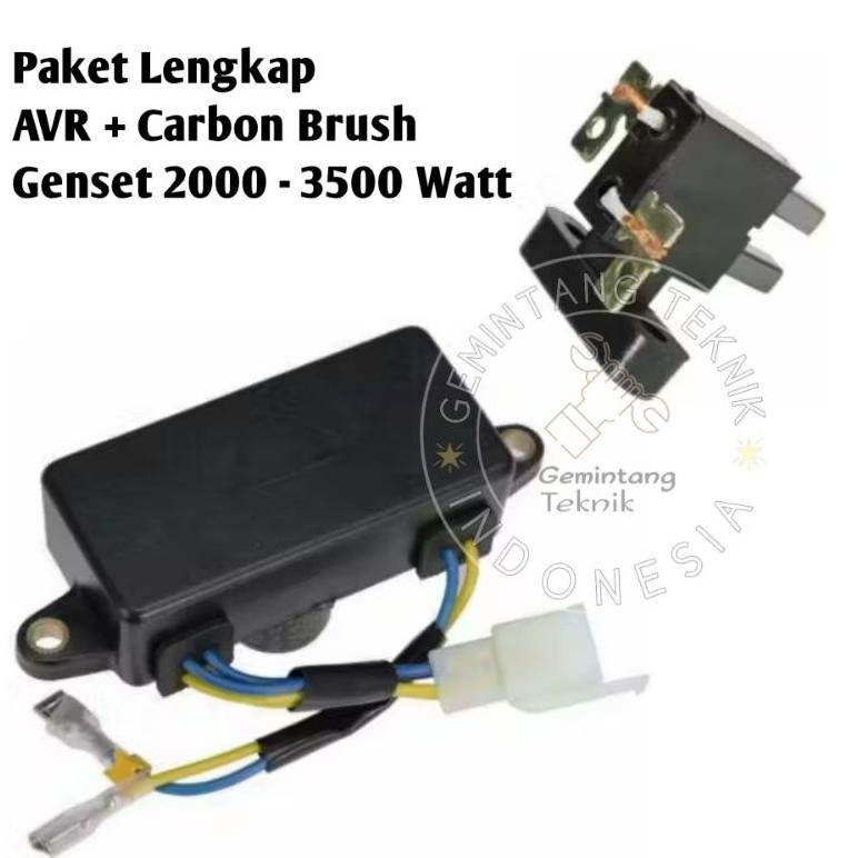 AVR Genset 2000 Watt - 3500 Watt + Carbon Brush Merk PRO-QUIP LITE ORIGINAL / AVR Generator 2000 Wat