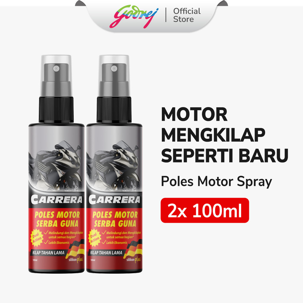 Carrera Poles Motor Sg Spray 100Ml x2 - Pengkilap Motor