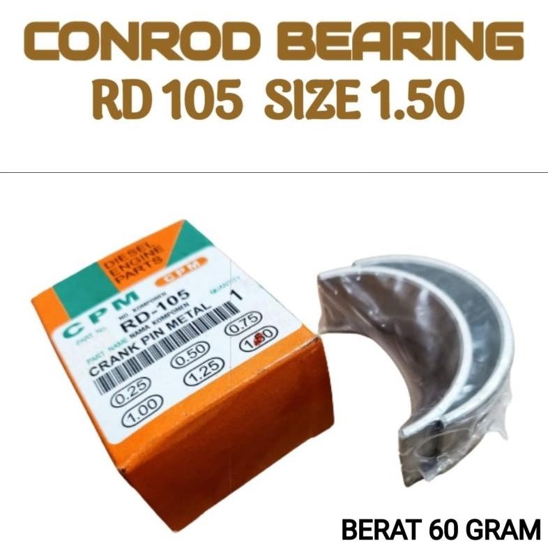 RD 105 METAL JALAN SIZE 1.50 UNTUK MESIN DIESEL KUBOTA 10.5 PK aSt