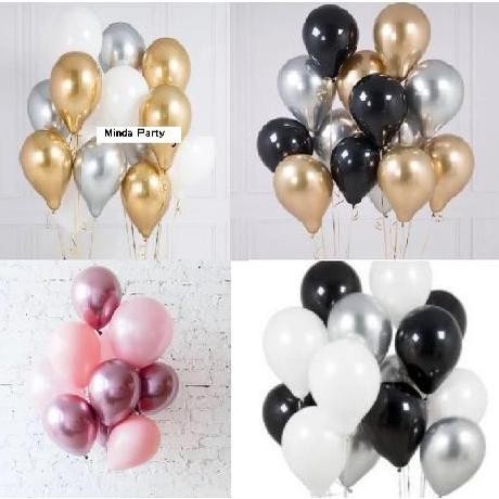 %$%$%$%$] Paket balon Chrome 12inch