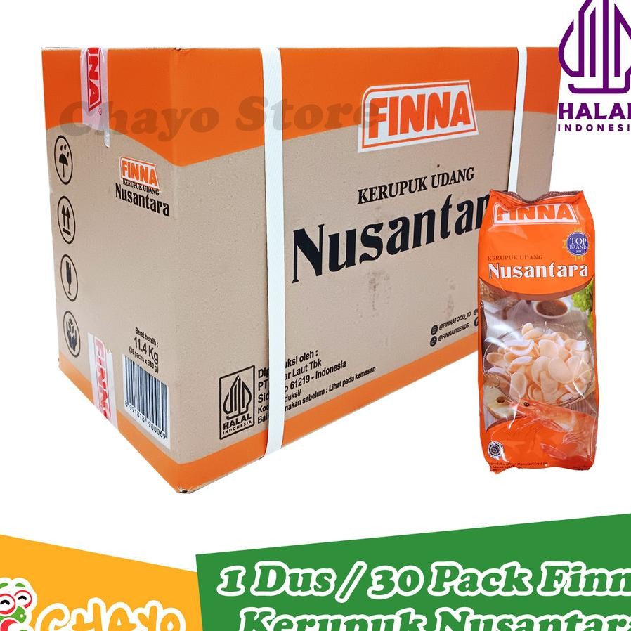 

Finna Kerupuk Udang Nusantara 1 Dus 30 Pa Keripik Udang Mentah Kerupuk Finna Bpom Halal