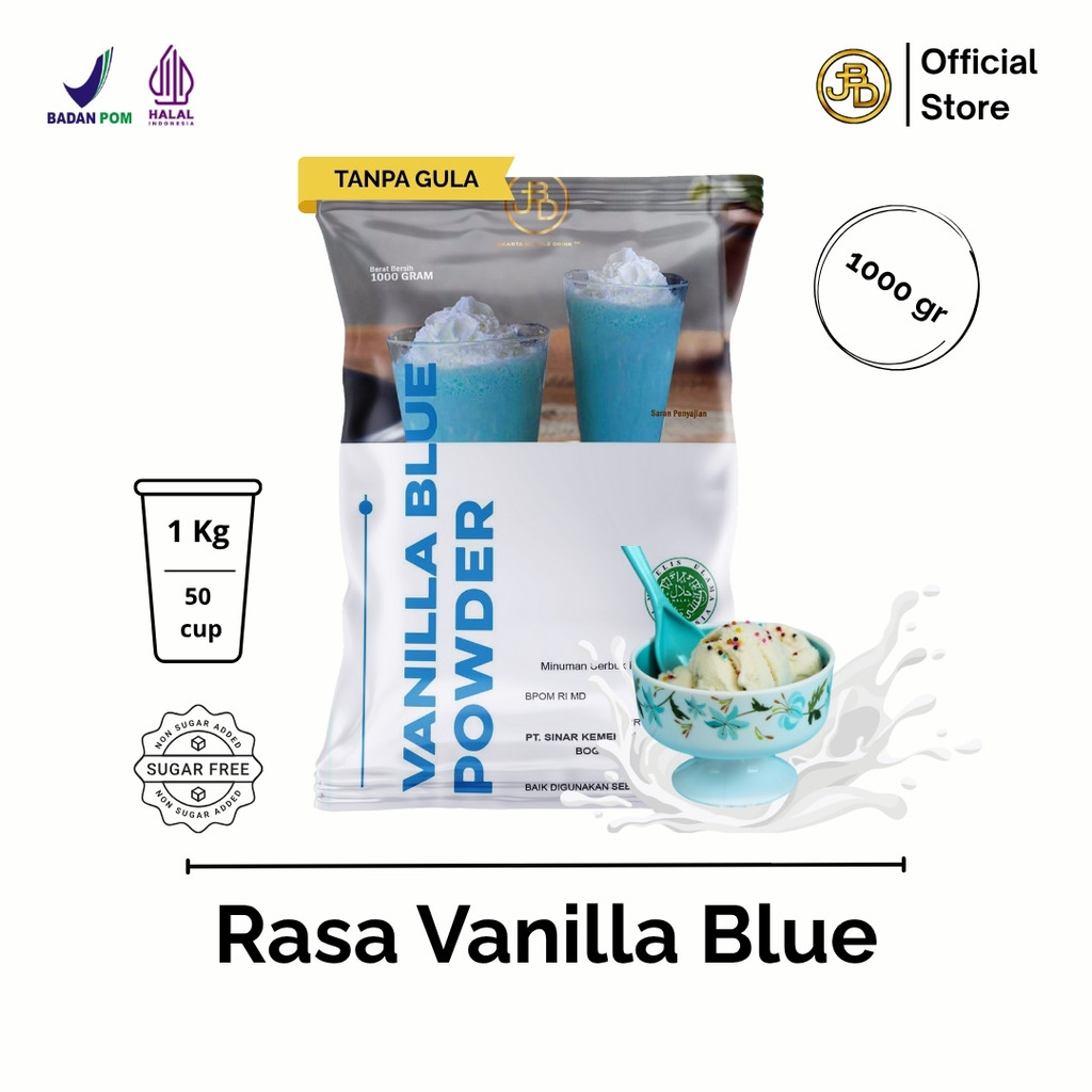 

Bubuk Minuman Premium VANILLA BLUE -Jakarta Bubble Drink | BPOM&HALAL