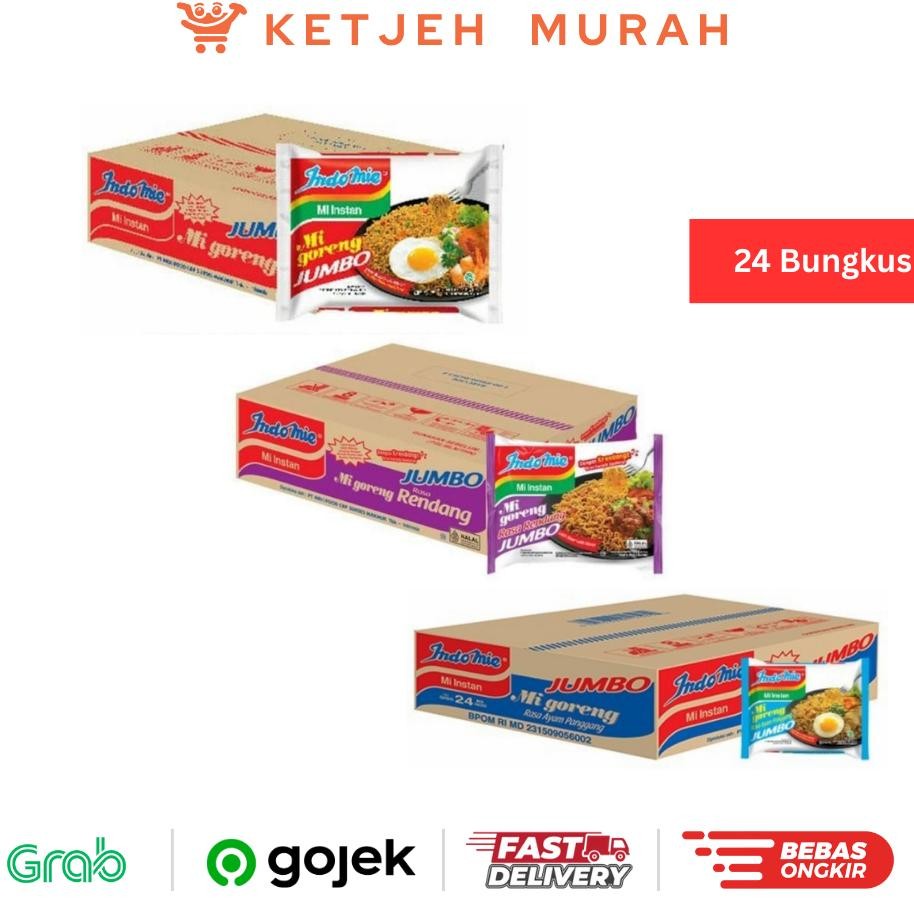 

Indomie Mi N Jumbo 1 Dus Isi 24 Bungkus Rasa Goreng Rendang Ayam Panggang