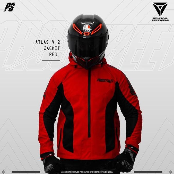 Jaket Motor Prostreet Atlas Red V2 Co