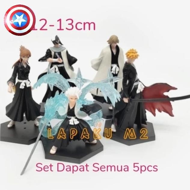 Update Action Figure Bleach Ichigo Kurosaki Hitsugaya Set isi 5 lapaku72 Juara