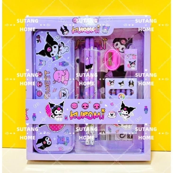 

Uk-12 Sutang7 In 1 Anak Alat Tulis Set Kotak Pensil / Kotak Hadiah Alat Tulis / Karakter Lucu Uk-12