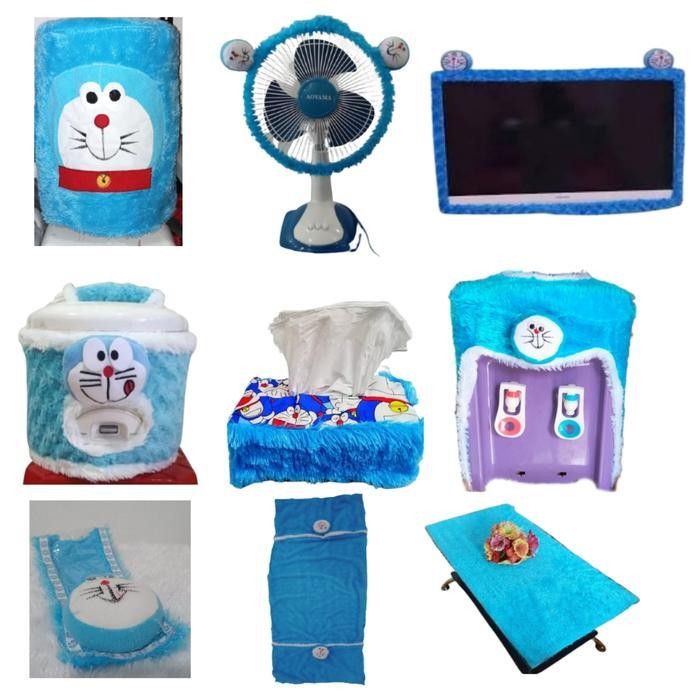 Paket Hemat 9In1 (Bando Tv 17/32In-Bando Kipas-Galon Kalakter- Sarung Mejikom-Sarung Remot-Cover Kul