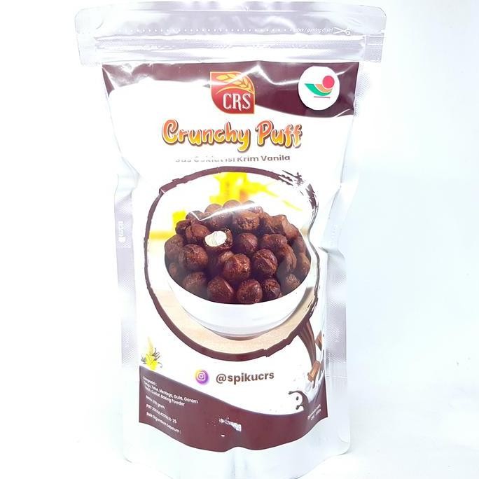 

(:(:(:(] CRS PREMIUM CRUNCHY PUFF 250gr| CAMILAN SUS COKLAT ISI KRIM VANILLA