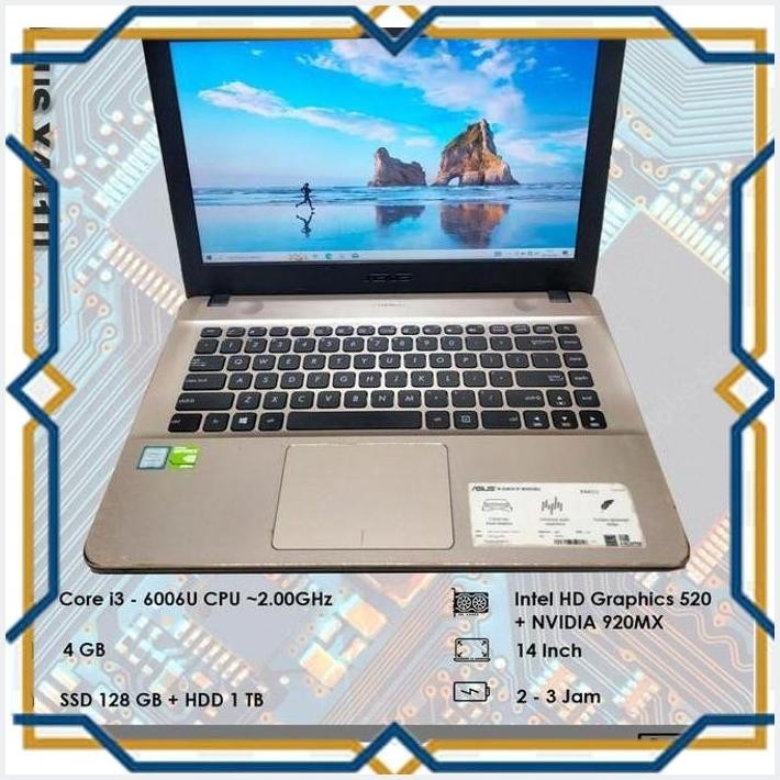 [ART] ASUS X441U - CORE I3 - GEN 6 TH - SUDAH SSD