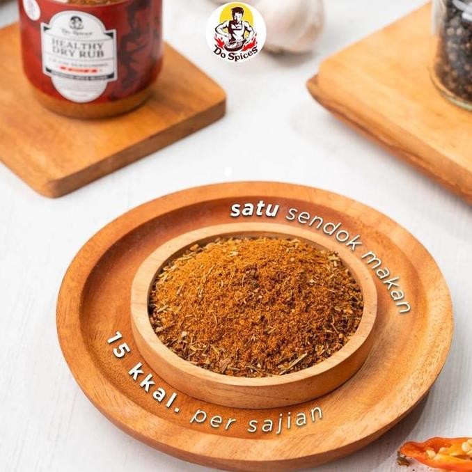 

JH8 Dospices Healthy Dry Rub [Cajun Seasoning] Bumbu Marinasi Rendah Kalori [100 Gr] (ADS) Bubuk Rempah Instan Rendah gula Rendah lemak