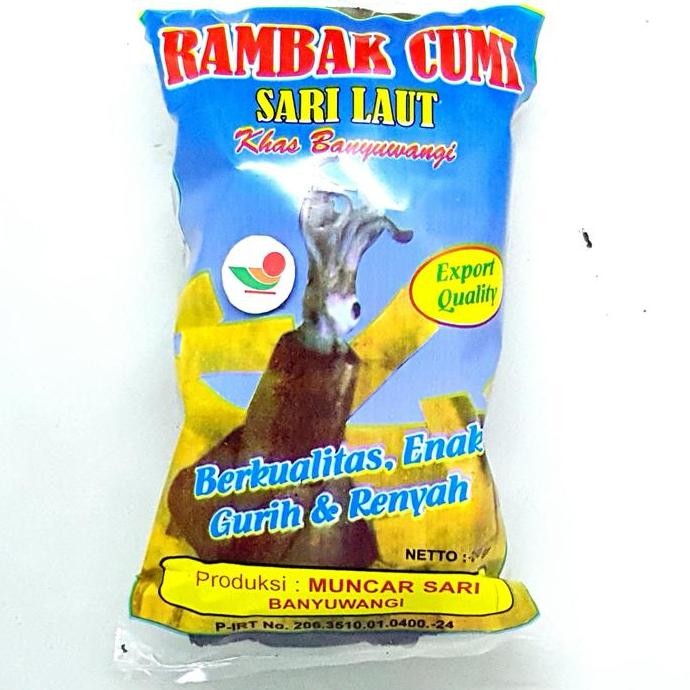 

*$*$*$*$] SARI LAUT RAMBAK CUMI HITAM 250gr | MUNCAR BANYUWANGI MENTAH KRUPUK