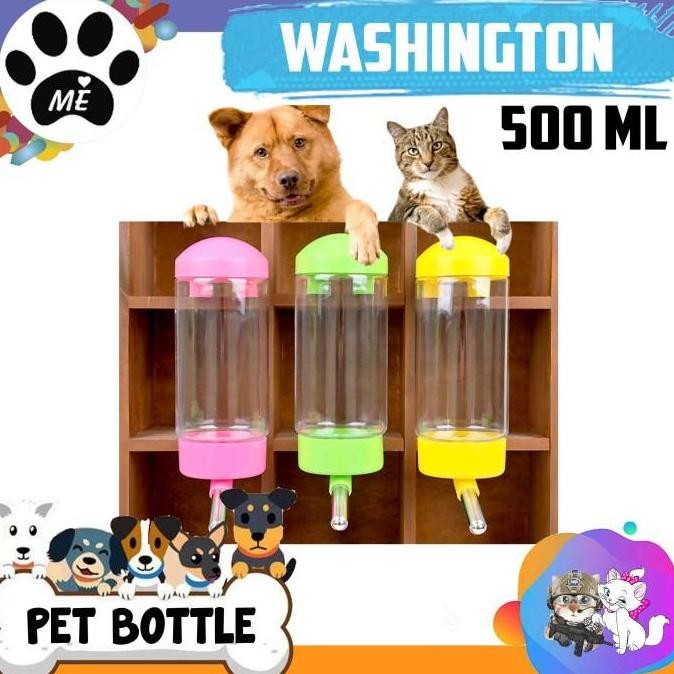 Termurah  Pet Food Water Dispenser Set Tempat Makan Minum Gantung Kandang Anjing Kucing Anabul - Tem