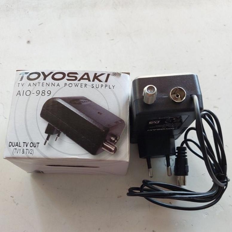 power supply /adaptor antena  toyosaki /TOYOSAKI AIO 989 /booster antena AIO 220/AIO 235