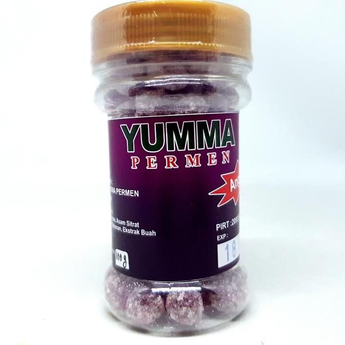 

:=:=:=:=] YUMMA PERMEN ANGGUR 100gr | GRAPE CANDY MANIS RASA BUAH KERAS ASLI