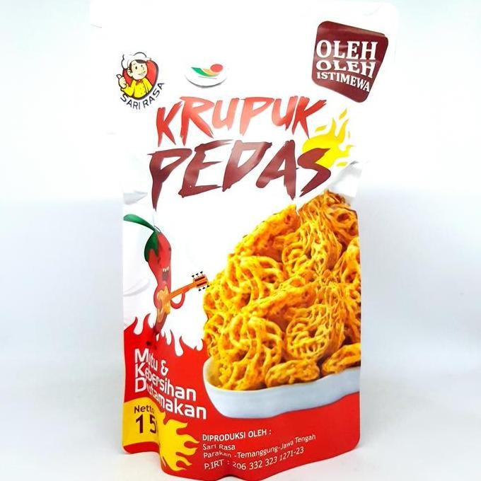 

!!!!!!] SARI RASA KRUPUK PEDAS 150gr | KERUPUK BLEK BALADO BAWANG MATANG PEDES