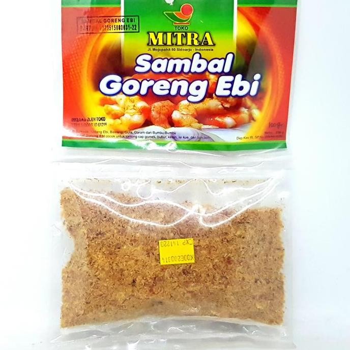 

```````] MITRA SAMBEL GORENG EBI 100gr | SAMBAL HEBI PEMPEK LONTONG CAP GOMEH