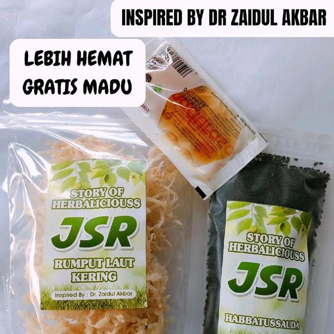 

JH8 PAKET KOMPLIT REMPAH HABBATUSSAUDA DAN RUMPUT LAUT KERING