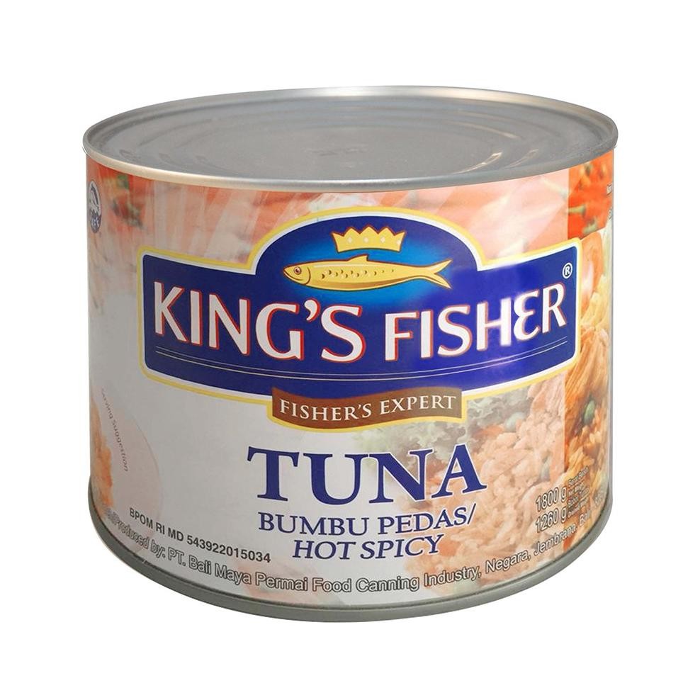 

sd-5 KOE-1116 KtmStore King's Fisher Tuna Hot Spicy 1800g Daging Tuna Makanan Kaleng Sale Sale