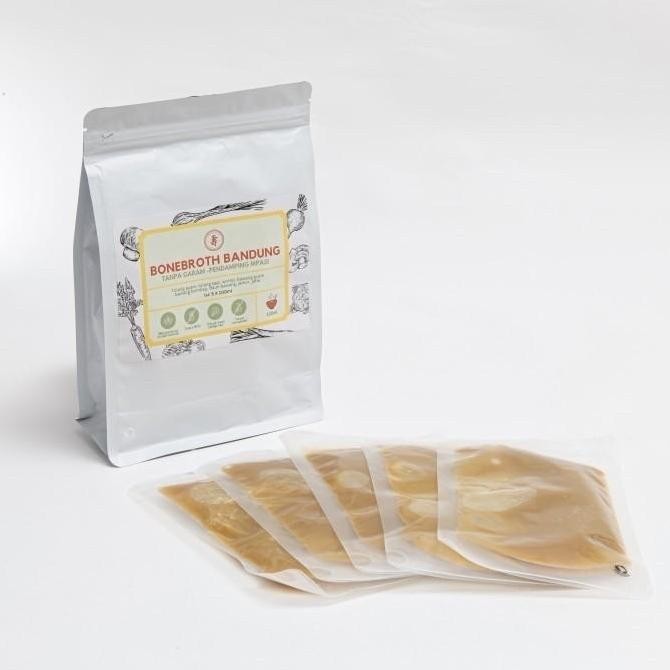 

JH8 Bonebroth Bandung Kaldu Ayam Classic - Tanpa Garam untuk MPASI - kemasan Travel Pack 5x100ml