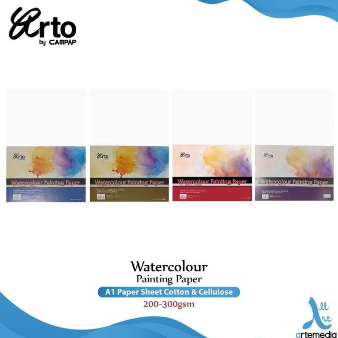 

Sale Kertas Cat Air Arto A1 Watercolor Paper Sheet
