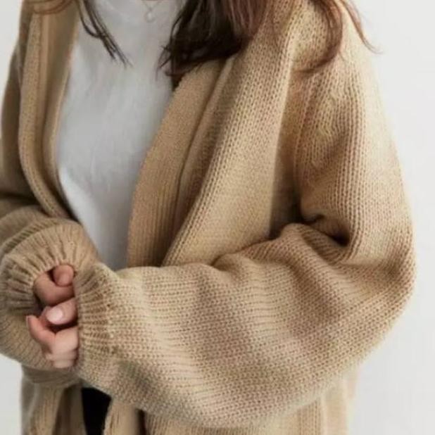 Cardy amelia/atasan wanita rajut tangan balon