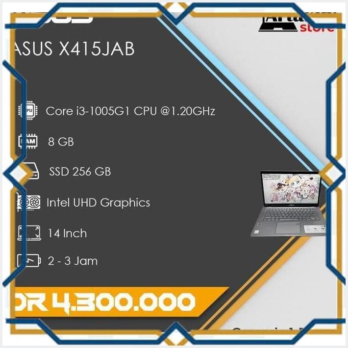 [ART] LAPTOP ASUS X415JAB - CORE I3 - GEN 10 TH