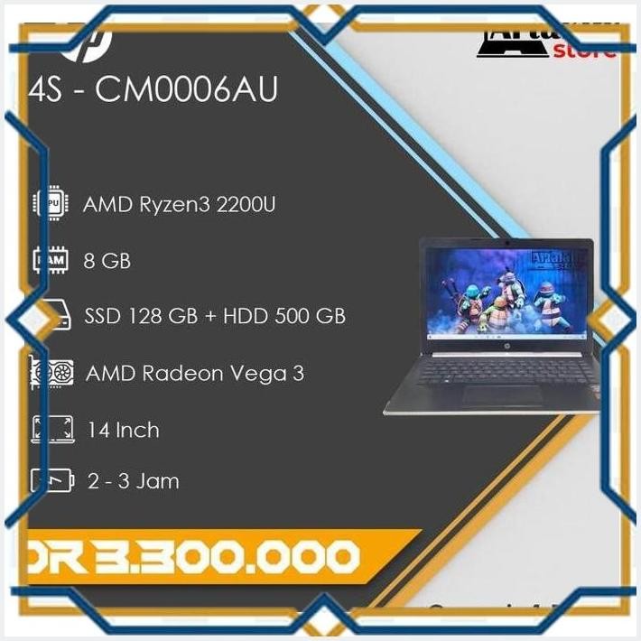 [ART] HP 14S-CM0006AU - AMD RYZEN3 - DESAIN