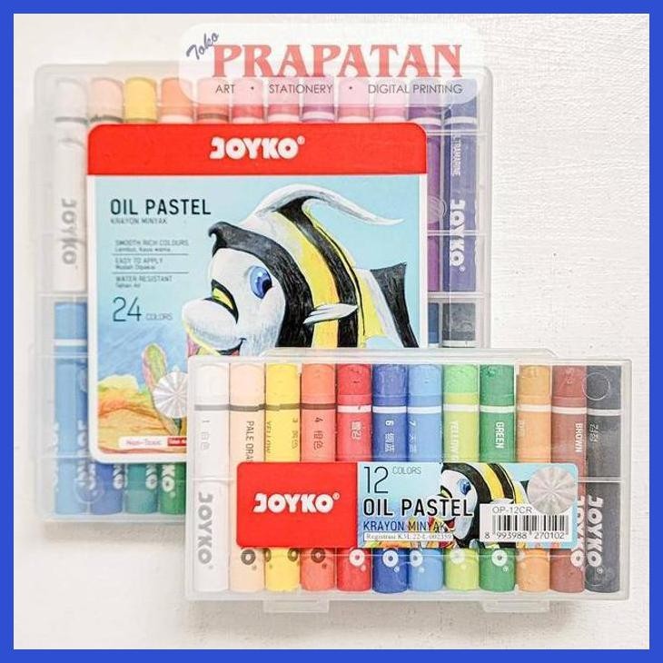 

( SEKOLAH / LUKIS ) COD JOYKO OIL PASTEL OP-CR | CRAYON MINYAK (SENI / MENGGAMBAR / ART / KERAJINAN ) SIAP KIRIM