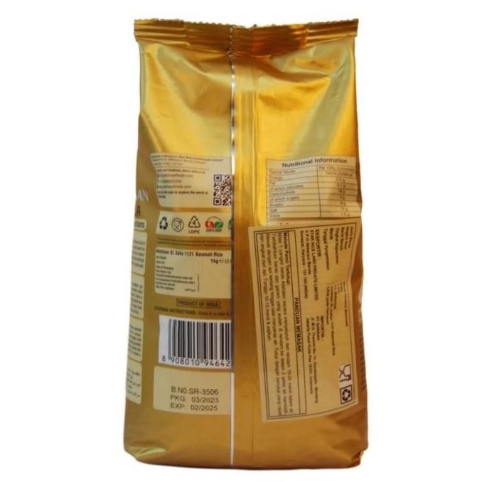 

(Expert) Beras Basmati Alishaan 1kg India Rice XL Sella 1121 1 kg