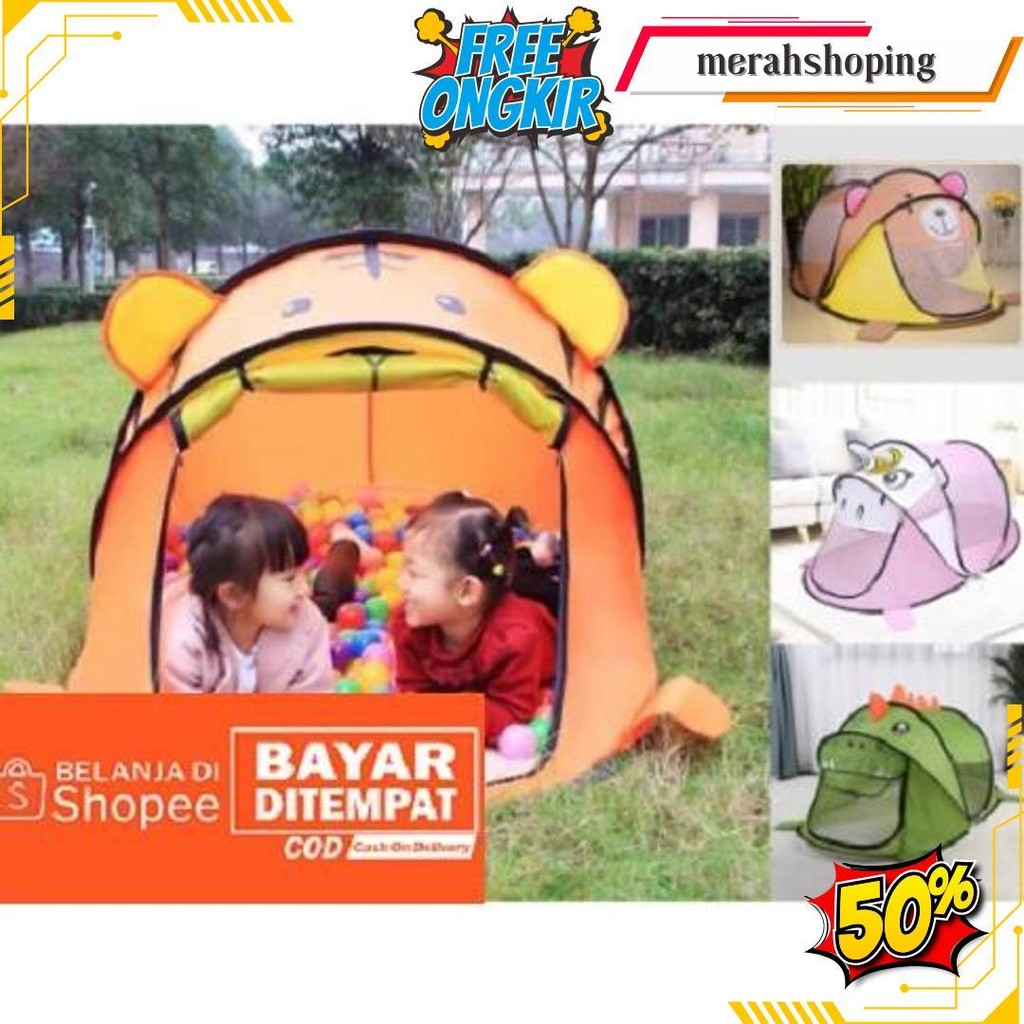 Motif Terbaru!!! Bagus Lucu Banget Tenda Anak Camping Mainan Tenda Anak Bentuk Hewan Tenda Rumah Rum